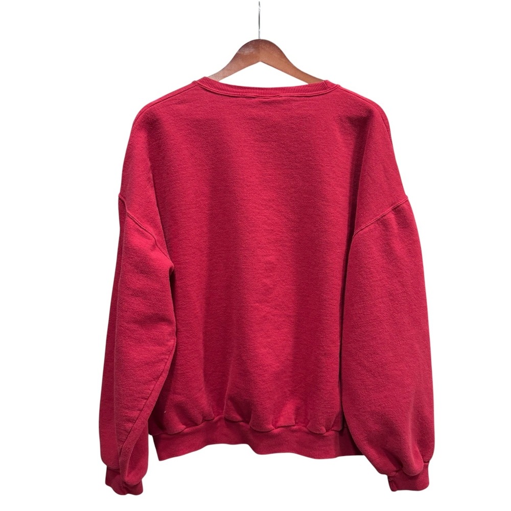Vintage 90s Red Oak Oklahoma Sooners Sweatshirt Mens XL XXL Red Crewneck OU - Picture 2 of 7